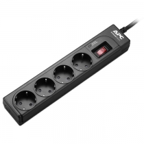 Фильтр APC Essential SurgeArrest 4 розетки, черный P43B-RS
