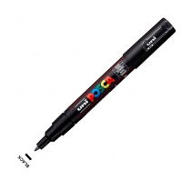 Маркер uni POSCA, 0,7мм, черный Uni PC-1M BLACK(N)