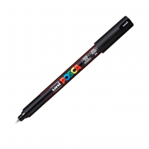 Маркер uni POSCA, 0,7мм, черный Uni PC-1MR BLACK(N)