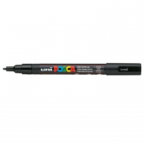 Маркер uni POSCA 0.9-1.3мм, чорний Uni PC-3M.Black