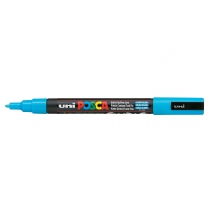 Маркер uni POSCA 0.9-1.3мм, блакитний Uni PC-3M.L.Blue