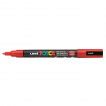 Маркер uni POSCA 0.9-1.3мм, червоний Uni PC-3M.Red