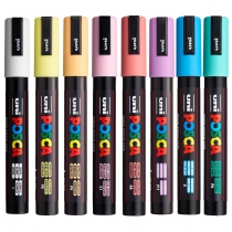Набор маркеров uni POSCA Soft Color, 1,8-2,5мм, 8шт Uni PC-5M SOFT COLOR 8C