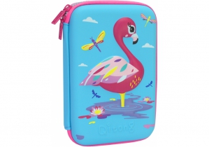 Пенал с тиснением, 1 отделение COOLFORSCHOOL QT-5632-Blue