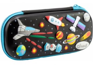 Пенал з тисненням, 1 відділення COOLFORSCHOOL QT-5698-Black