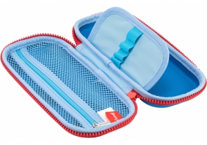 Пенал з тисненням, 1 відділення COOLFORSCHOOL QT-5741-Blue