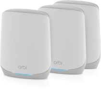 WiFi-система NETGEAR Orbi RBK763S, AX5400, WiFi 6, MESH, 3xGE LAN, 1xGE WAN, бел. цв. (3шт.), включен 1 год NETGEAR Armor RBK763S-100EUS