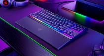 Клавіатура механічна Razer Ornata V3 TKL 84key, Mecha-Membrane Switch, USB-A, EN/UK, RGB, чорний RZ03-04881800-R371