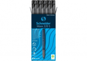 Маркер перманентний універсальний SCHNEIDER MAXX 220 F 0,4 мм, чорний S112401