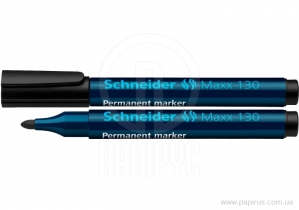Маркер перманентний SCHNEIDER MAXX 130 2-3 мм, чорний S113001