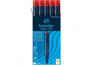 Маркер перманентний SCHNEIDER MAXX 130 2-3 мм, червоний S113002