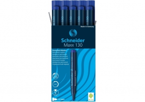 Маркер перманентный SCHNEIDER MAXX 130 2-3 мм, синий S113003