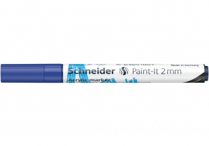 Маркер акриловий для декорат. та художніх робіт SCHNEIDER Paint-it 310 2мм синій S120103
