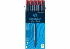 Маркер для CD и DVD SCHNEIDER MAXX 244 0,7 мм, красный S124402