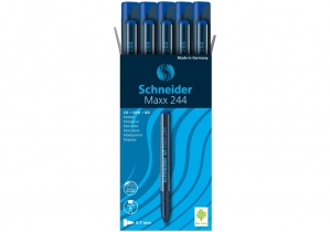 Маркер для CD та DVD SCHNEIDER MAXX 244 0,7 мм, синій S124403