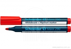 Маркер для дошок та фліпчартів SCHNEIDER MAXX 290, червоний S129002