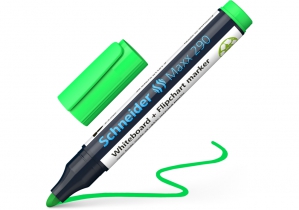 Маркер для дошок та фліпчартів SCHNEIDER MAXX 290, світло зелений S129111