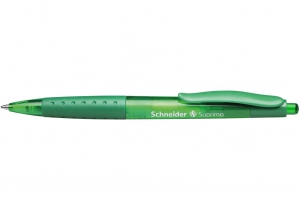 Ручка шариковая автоматическая SCHNEIDER SUPRIMO, пишет зеленым S135604
