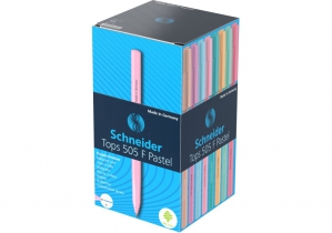 Ручка шариковая SCHNEIDER TOPS PASTEL 0,5мм. Корпус ассорти, пишет синим S150520