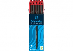 Лайнер SCHNEIDER TOPLINER 967 04 мм, красный S9672