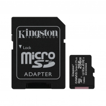 Карта памяти Kingston microSD  256GB C10 UHS-I R100/W85MB/s + SD SDCS2/256GB