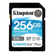 Карта памяти Kingston 256GB SDXC C10 UHS-I U3 R170/W90MB/s SDG3/256GB