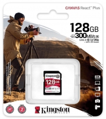 Карта пам'яті Kingston SD 128GB  C10 UHS-II U3 R300/W260MB/s SDR2/128GB