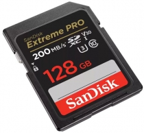 Карта пам'яті SanDisk SD  128GB C10 UHS-I U3 R200/W140MB/s Extreme Pro V30 SDSDXXD-128G-GN4IN