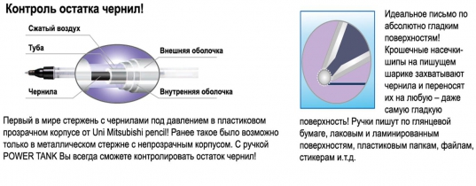Ручка кулькова автомат. uni POWER TANK 0.7мм, синя Uni SN-227.Blue