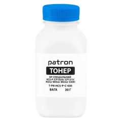 Тонер HP спеціальний hcs-p (cp1025/cp1215/m252/m452/m552/5500) Cyan у флаконі 30 г (pn-hcs-p-c-030) Patron T-PN-HCS-P-C-030