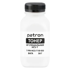 Тонер HP спеціальний HCS-T флакон, 50 г, чорний Patron (PN-HCS-T-B-050) T-PN-HCS-T-B-050
