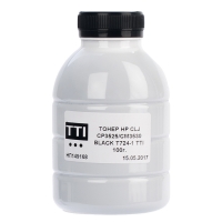 Тонер HP clj cp3525/cm3530 Black у флаконі 100 г (t724-1) TTI T-S-EL-HP-724-1-100