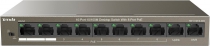 Коммутатор TENDA TEF1110P-8-63W 8xFE PoE, 2xFE Uplink