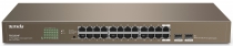 Коммутатор TENDA TEG1024F 24xGE, 2xSFP Combo, Неупраляемый