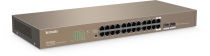 Комутатор TENDA TEG1024F 24xGE, 2xSFP Combo, Некерований
