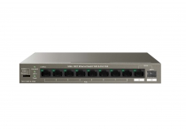 Коммутатор TENDA TEG1110PF-8-102W 8xGE PoE, 1xGE, 1xSFP, Неуправляемый