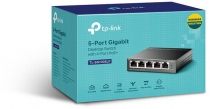 Коммутатор TP-LINK TL-SG1005LP 5xGE/4xPoE+ 40W неуправляемый 250м