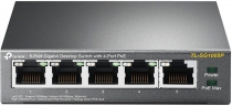 Коммутатор TP-LINK TL-SG1005P 5xGE/4xPoE 56W неуправляемый