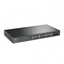 Коммутатор TP-LINK TL-SG3428MP 24xGE/PoE+384W 4xGE SFP L2 JetStream 19" 1U