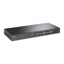 Коммутатор TP-LINK TL-SL1218MP 16x1FE/PoE+ 192W 2xGE 2xcomboGE/SFP 19" 1U