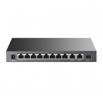 Коммутатор TP-LINK TL-SL1311P 8x1FE (8xPoE), 2xGE, 1xSFP, 65Вт, Неуправляемый