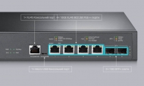 Комутатор TP-LINK TL-SX3206HPP 2xSFP+ (10GE) 4x10GE LAN console+microUSB L2 JetStream 19" 1U