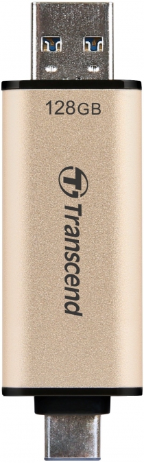 Накопичувач Transcend 128GB USB 3.2 Type-A + Type-C JetFlash 930 R420/W400MB/s Чорний TS128GJF930C