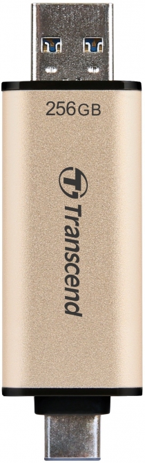 Накопичувач Transcend 256GB USB 3.2 Type-A + Type-C JetFlash 930 R420/W400MB/s Чорний TS256GJF930C