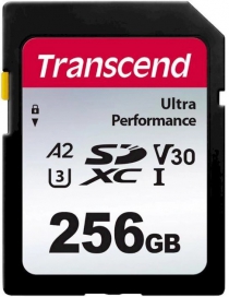 Карта пам'яті Transcend SD 256GB C10 UHS-I U3 A2 R160/W90MB/s 4K TS256GSDC340S