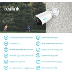 Камера відеоспостереження Reolink Argus Eco