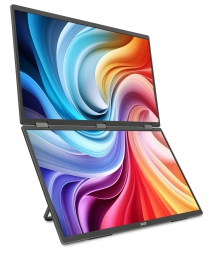 Монітор портативний Dual Portable Acer 18.5" PD193QEbmiuux miniHDMI, 2xUSB-C, MM, IPS, 100Hz, 4ms UM.XP3EE.E01