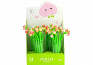Ручка кулькова Peach гелева синя, асорті MAXI Z19136