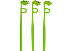 Ручка шариковая Chameleon гелевая синяя, 3 цвета ассорти MAXI Z20068