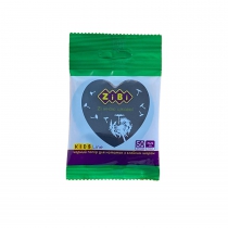 Блок паперу для нотаток BLACK HEART, з клейким шаром, 70х70 мм, 50 арк., чорний, KIDS Line ZiBi ZB.15200